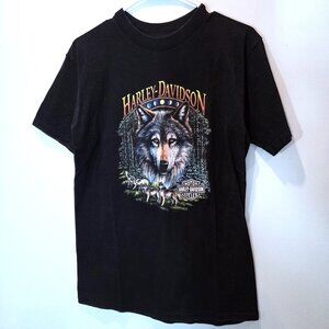 Vintage Harley Davidson Elyria, OH Dealership Short Sleeve Shirt Size M